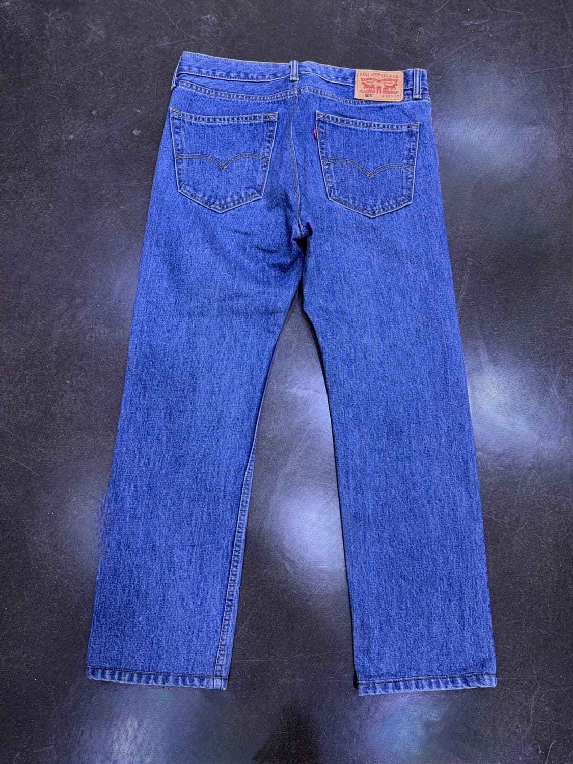 리바이스 505 레귤러 스트레이트핏 스톤워싱 데님팬츠 33 상품이미지2