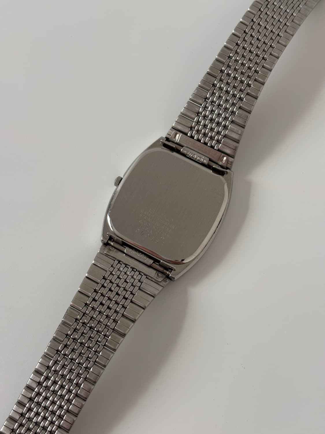 세이코 빈티지 시계 1980년대 Chariot 스퀘어 실버 쿼츠 상품이미지7