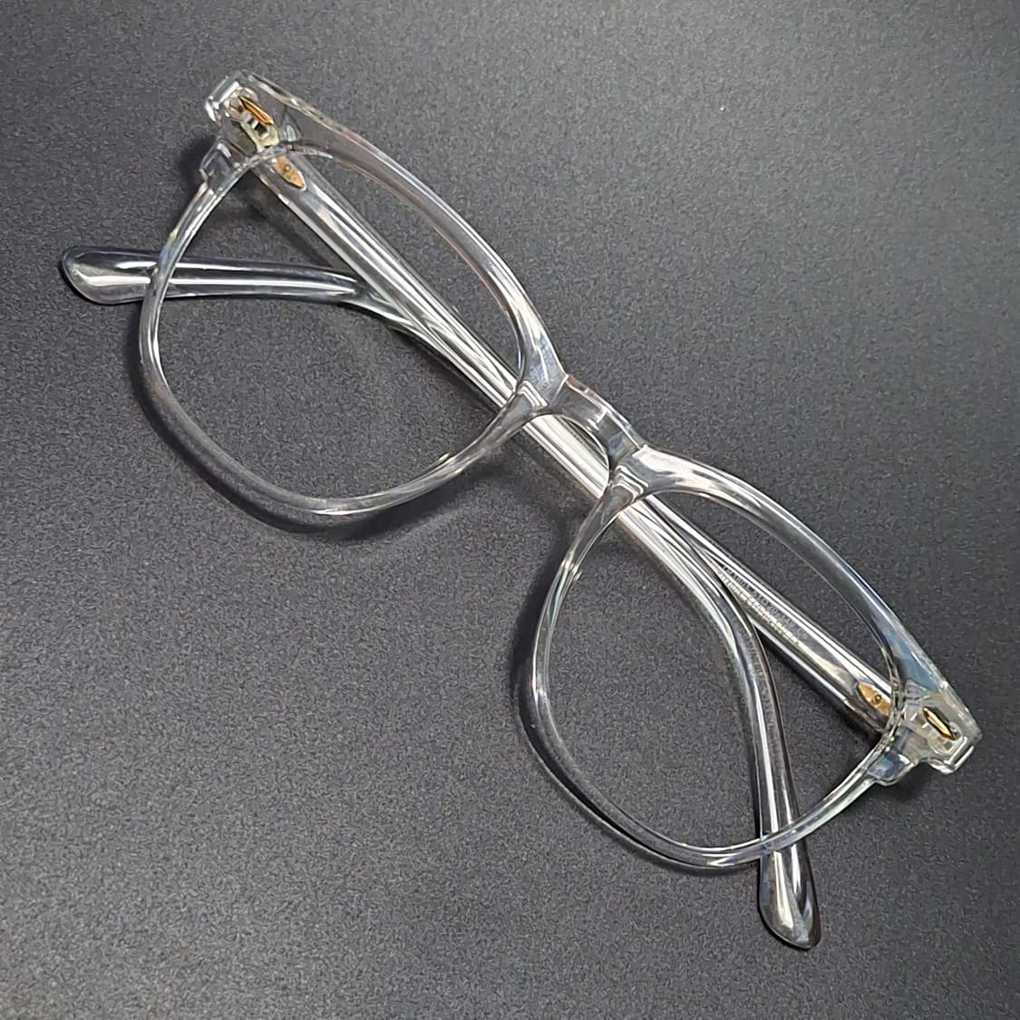 TR1801 골드 리벳 투명 클리어 안경테 51mm 일본 수입 패션 상품이미지1