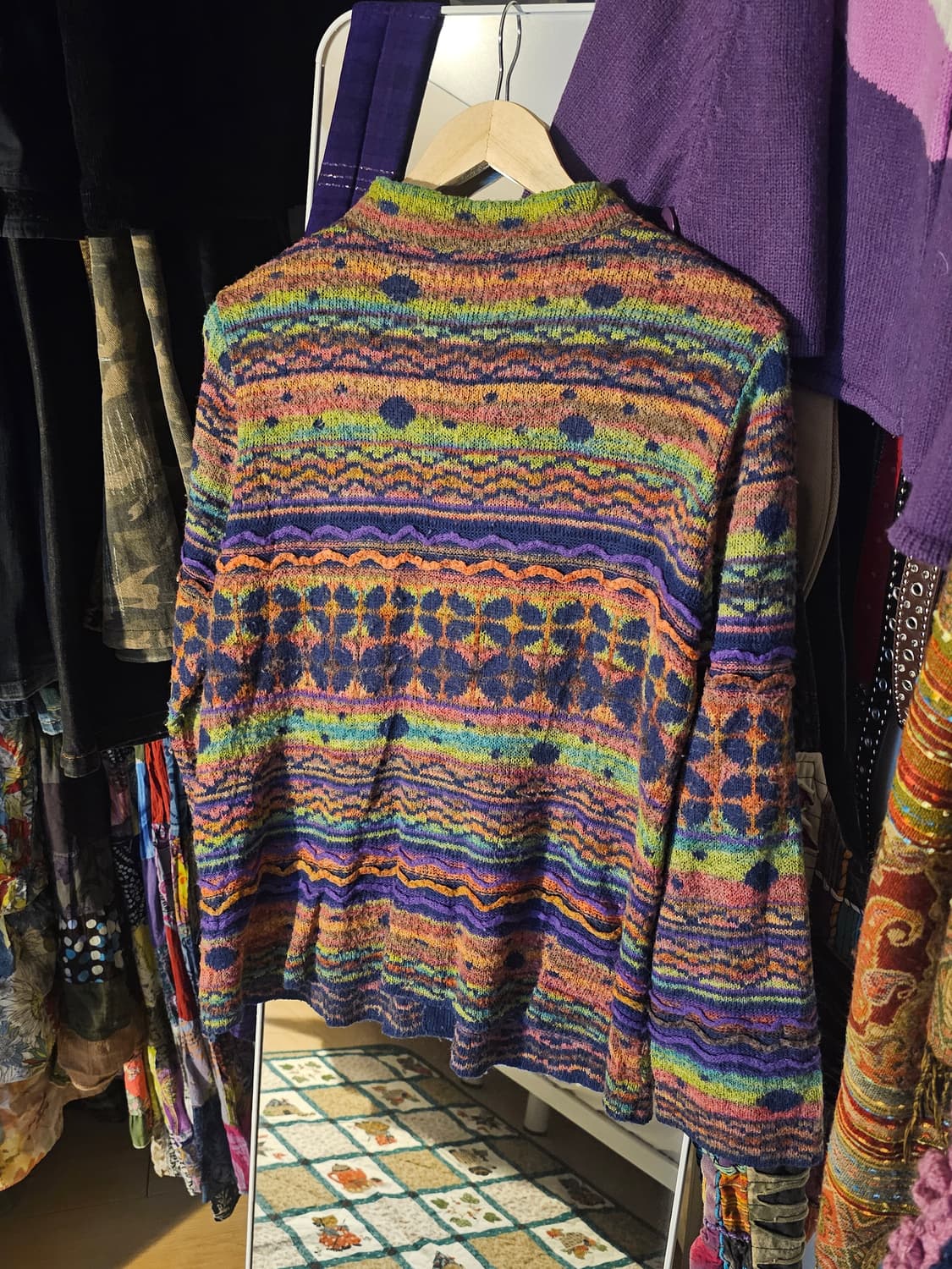 무지개떡 긴팔 가디건 상품이미지2