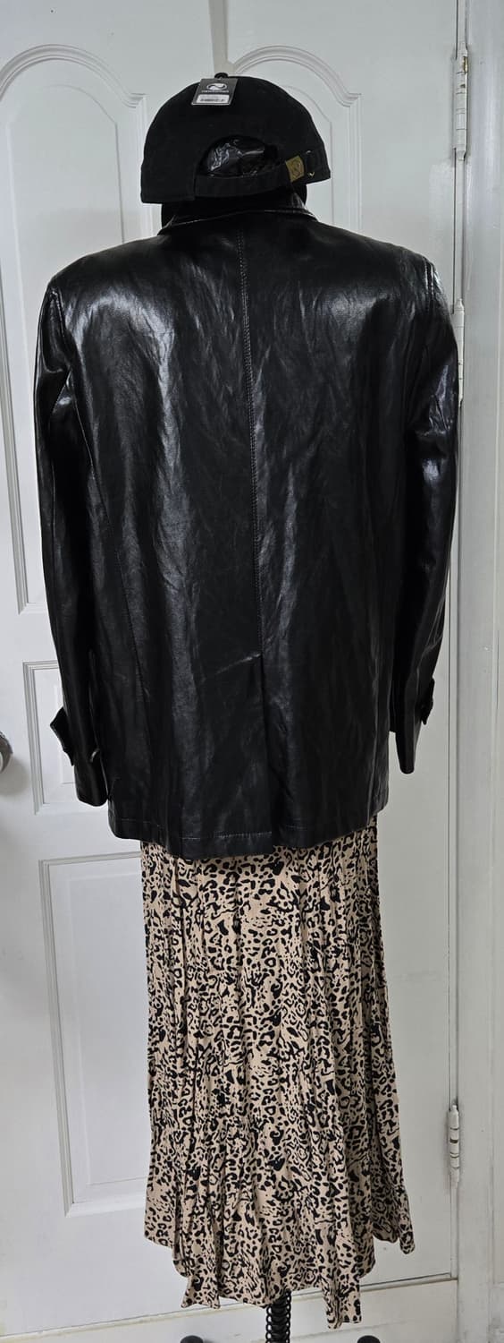 소치이 비건레더자켓과 자라 레오파드 원피스 상품이미지5