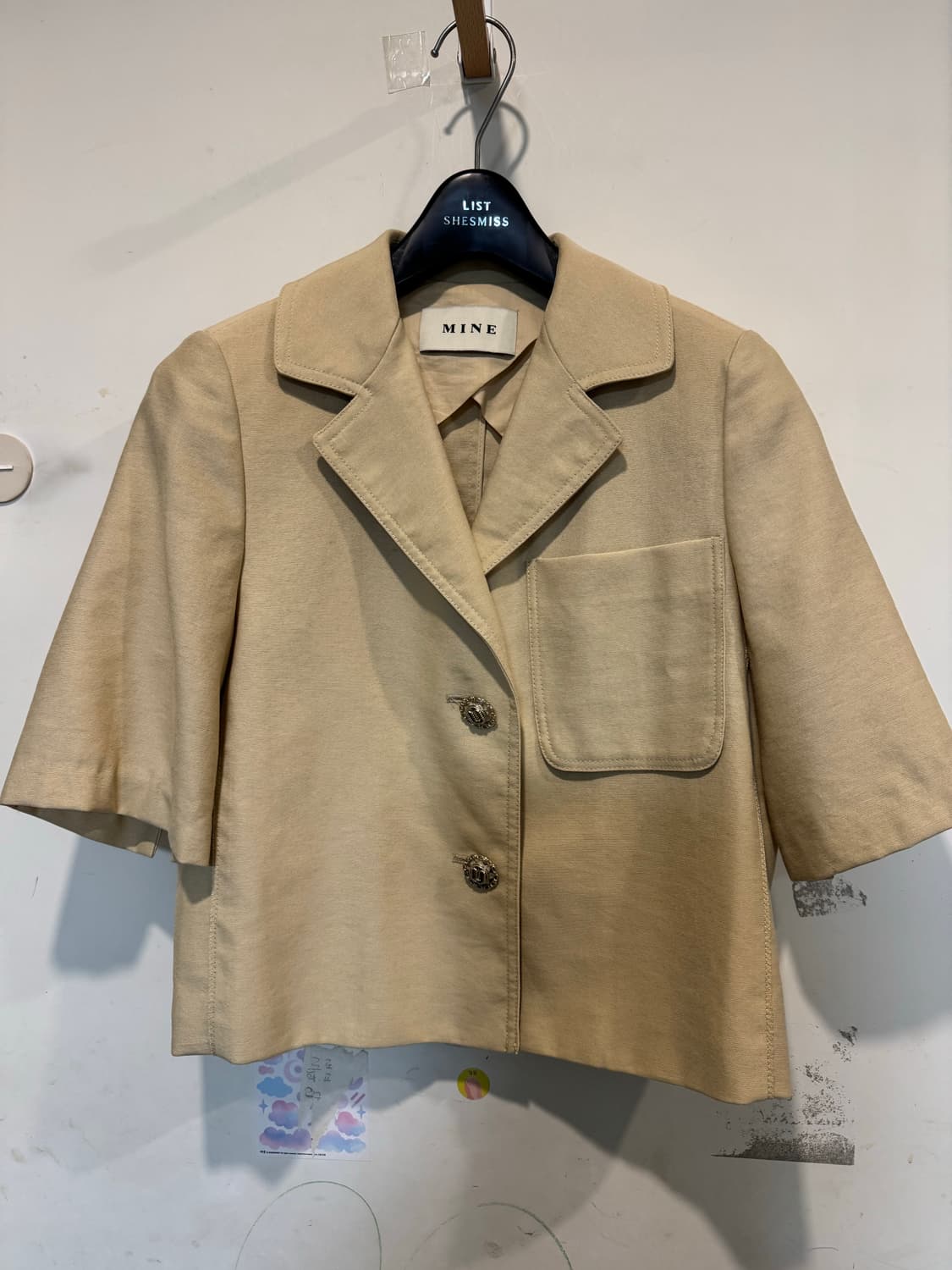 MINE 마인 반팔 크롭 자켓 상품이미지5