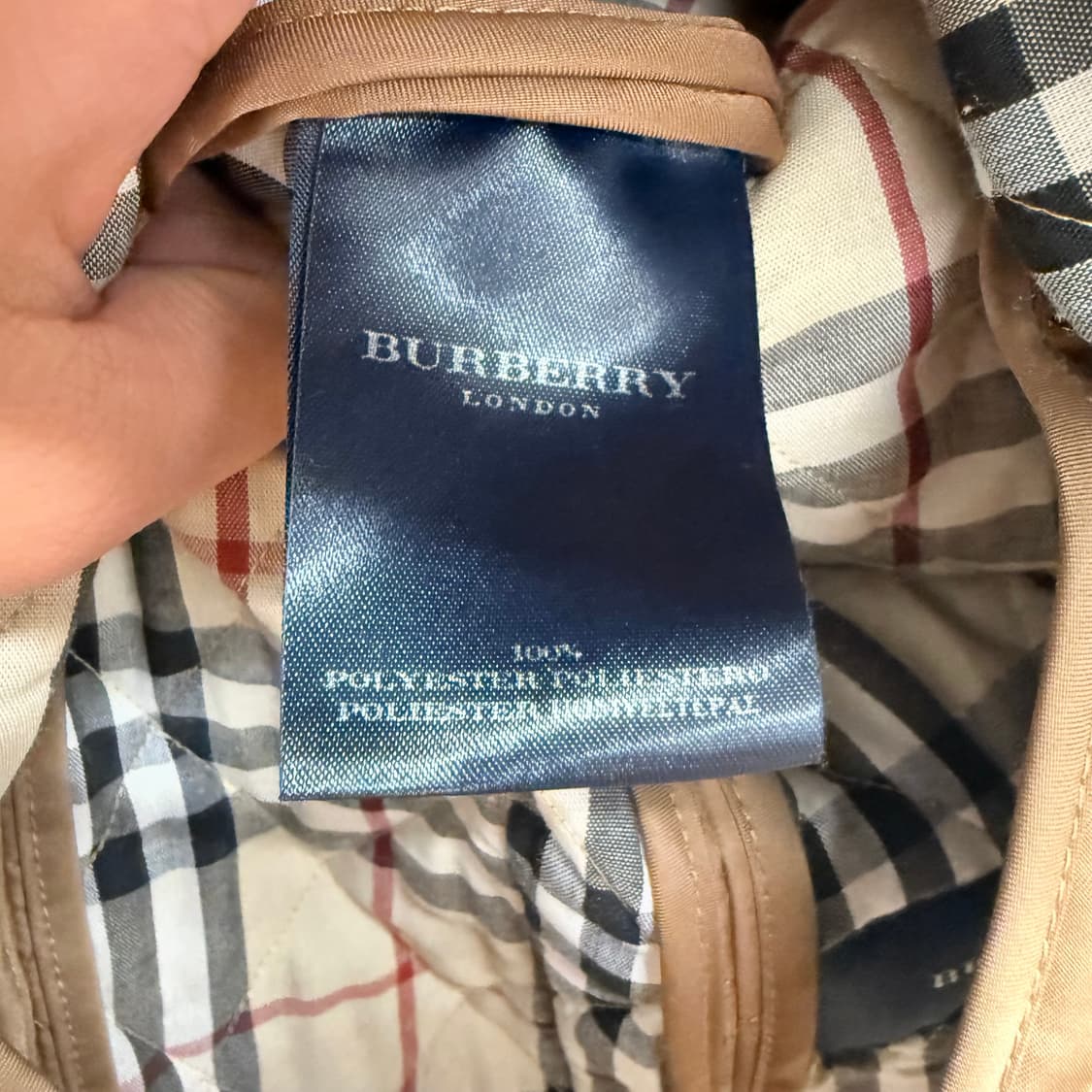 버버리 브라운 퀄팅 자켓 m 상품이미지4