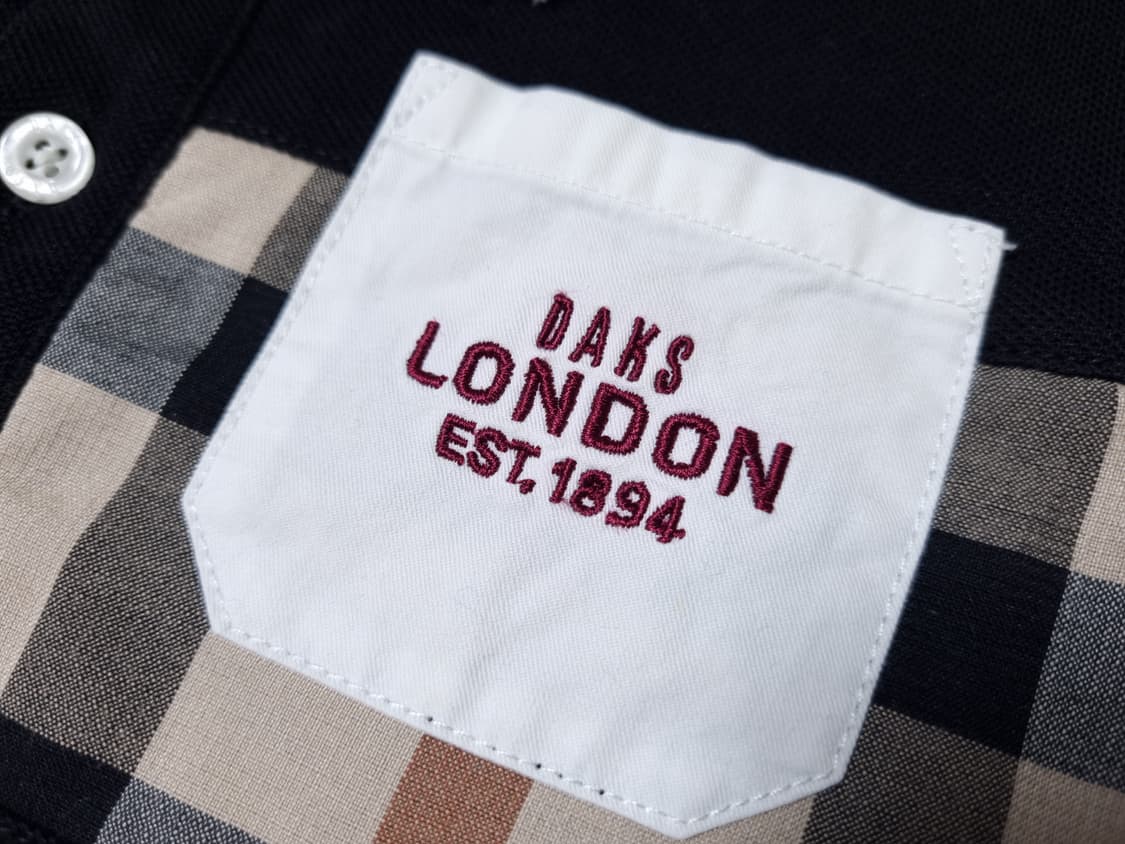 [무료배송][110]닥스 키즈 체크 반팔티 카라티 상품이미지4