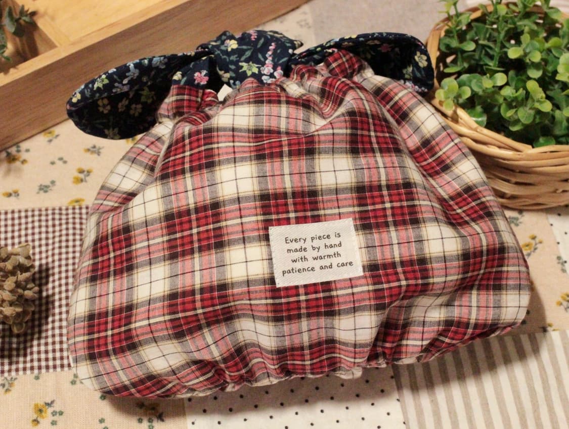 핸드메이드 리본 밴딩 셔링 파우치 상품이미지3