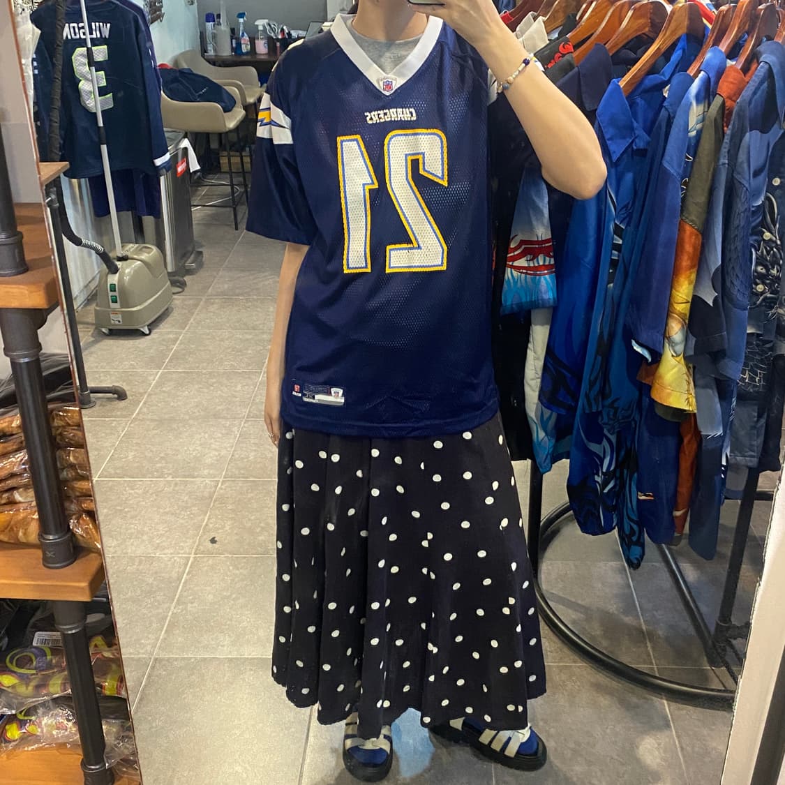[NO.9] NFL 풋볼 져지 반팔티 네이비 상품이미지4