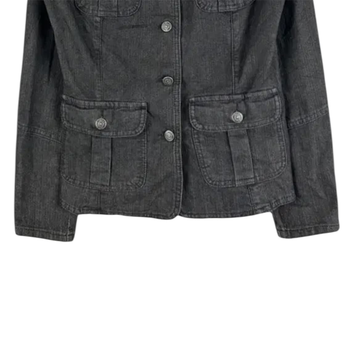 Black Trench Denim Jacket 상품이미지4