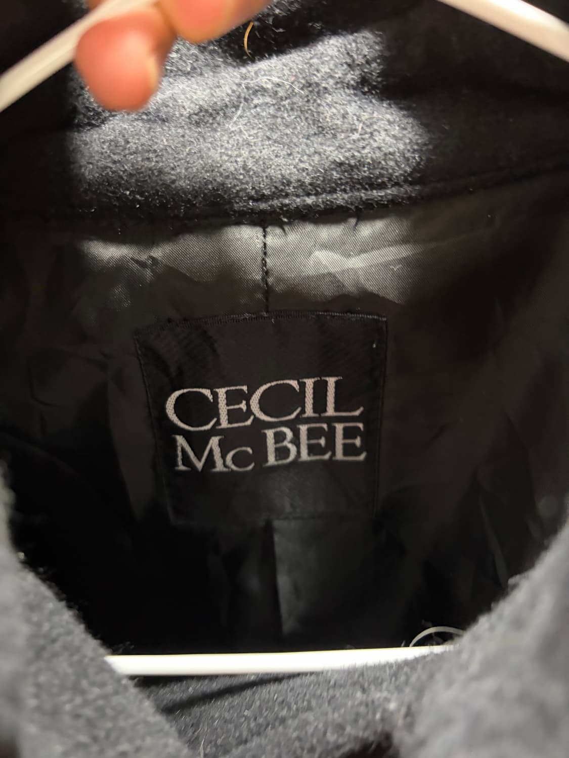 세실맥비 코트 블랙 벨트 아케호무 큐빈 파우닝 오네갸루 상품이미지2