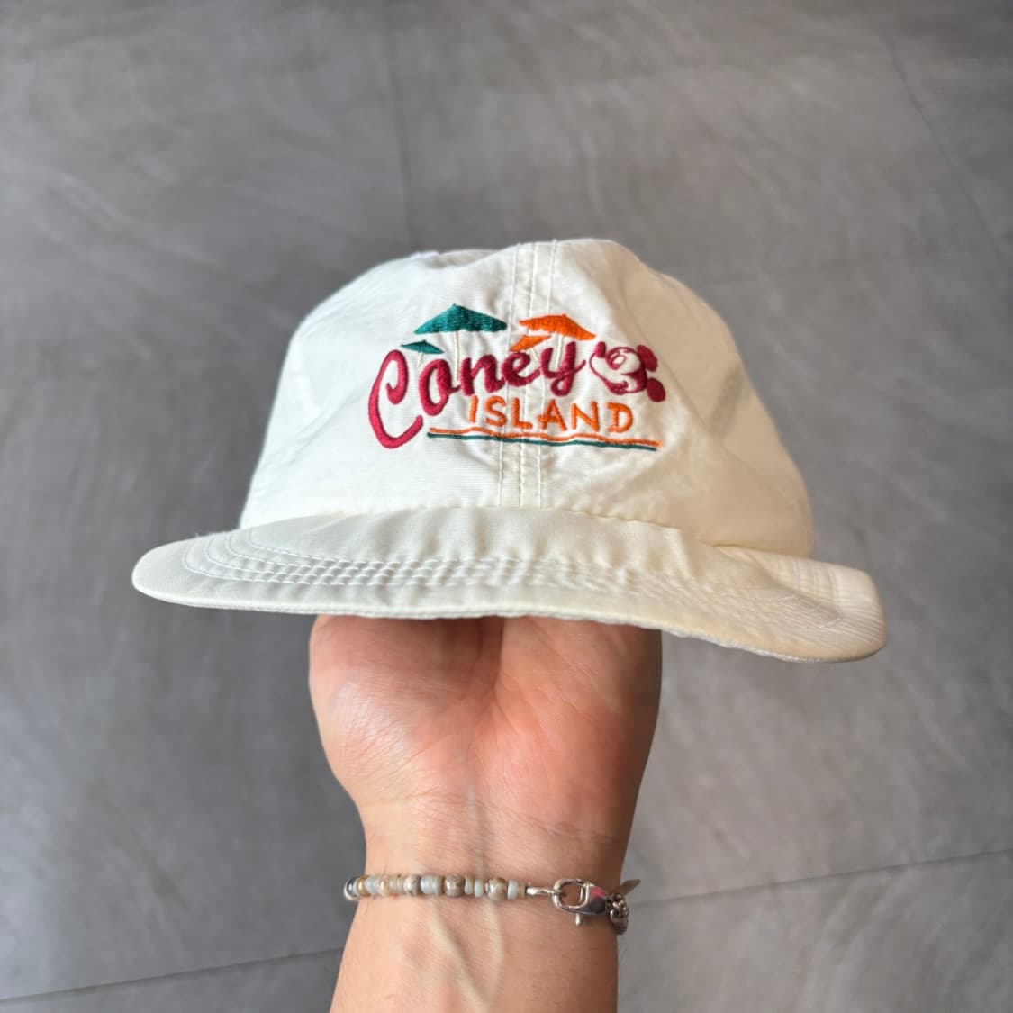 빈티지 디즈니 화이트 나일론 캡  상품이미지6