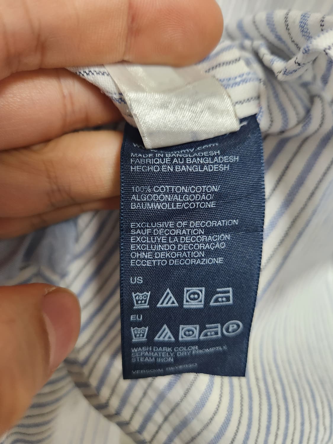 타미힐피거Tommy 스트라이프 옥스포드 셔츠 - S149 상품이미지6