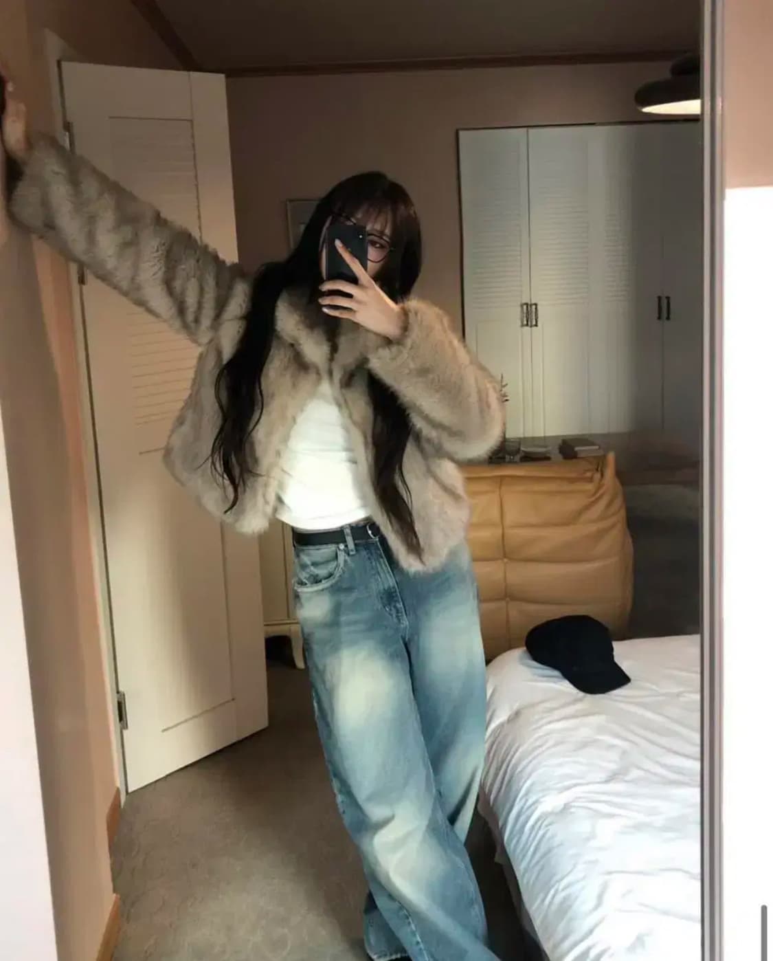 이너뮤트 Fox Fur JK 베이지 폭스 퍼자켓 상품이미지7