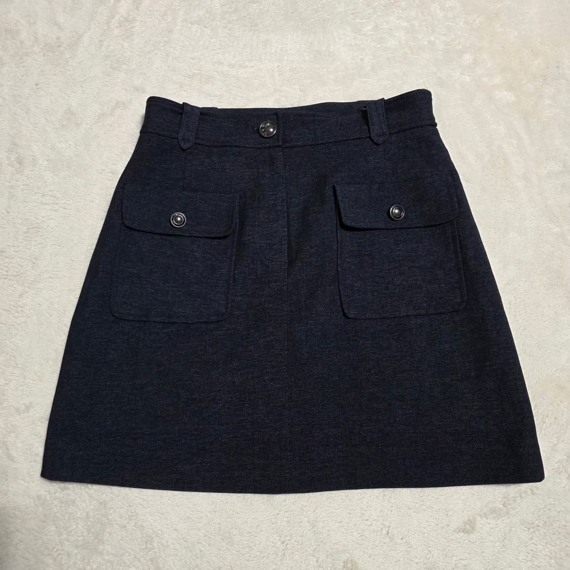 (28)여성 로엠 포켓 미니스커트 네이비 상품이미지2