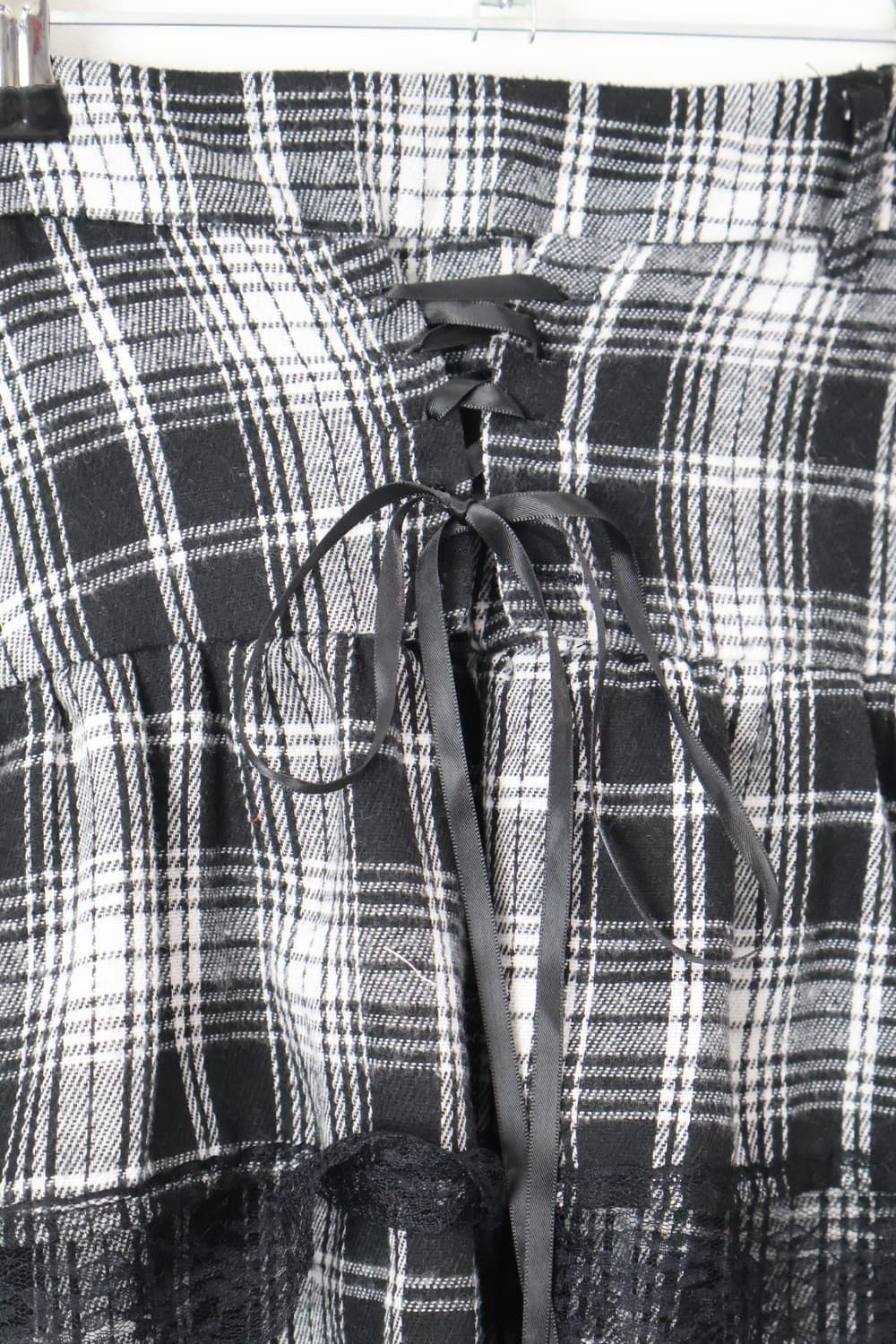 ROMWE Punk Lace-up Tartan Mini Skirt 상품이미지6