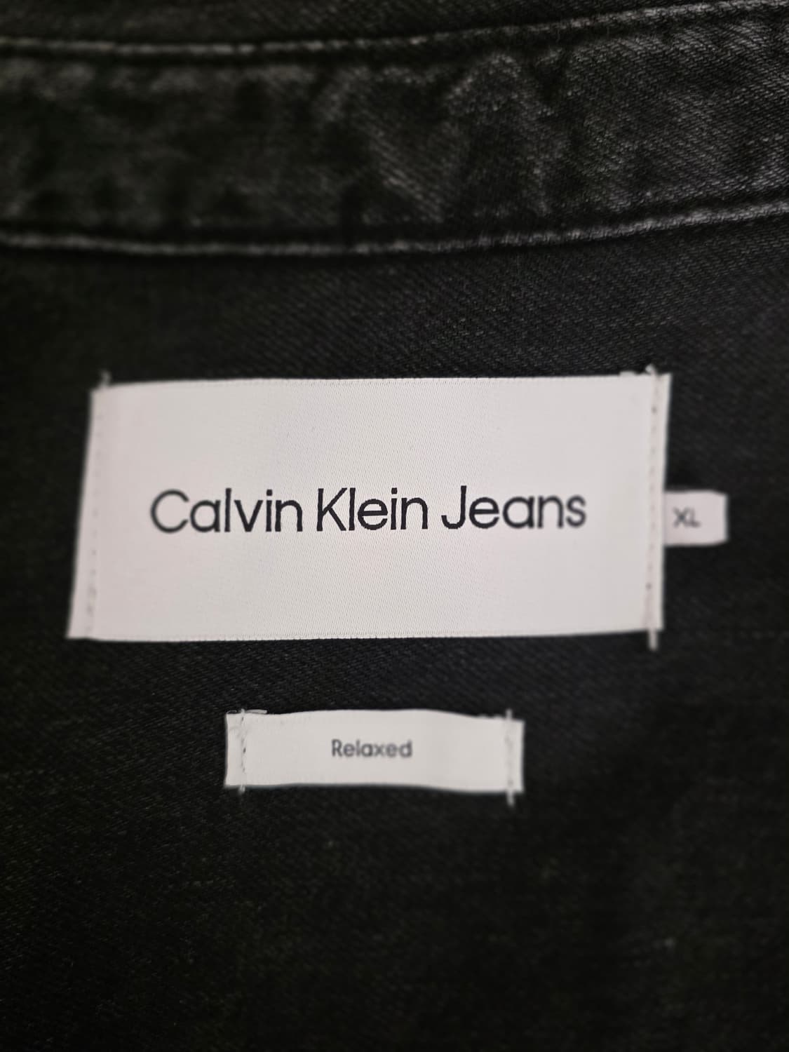 캘빈클라인진 흑청 데님 셔츠 XL 상품이미지4