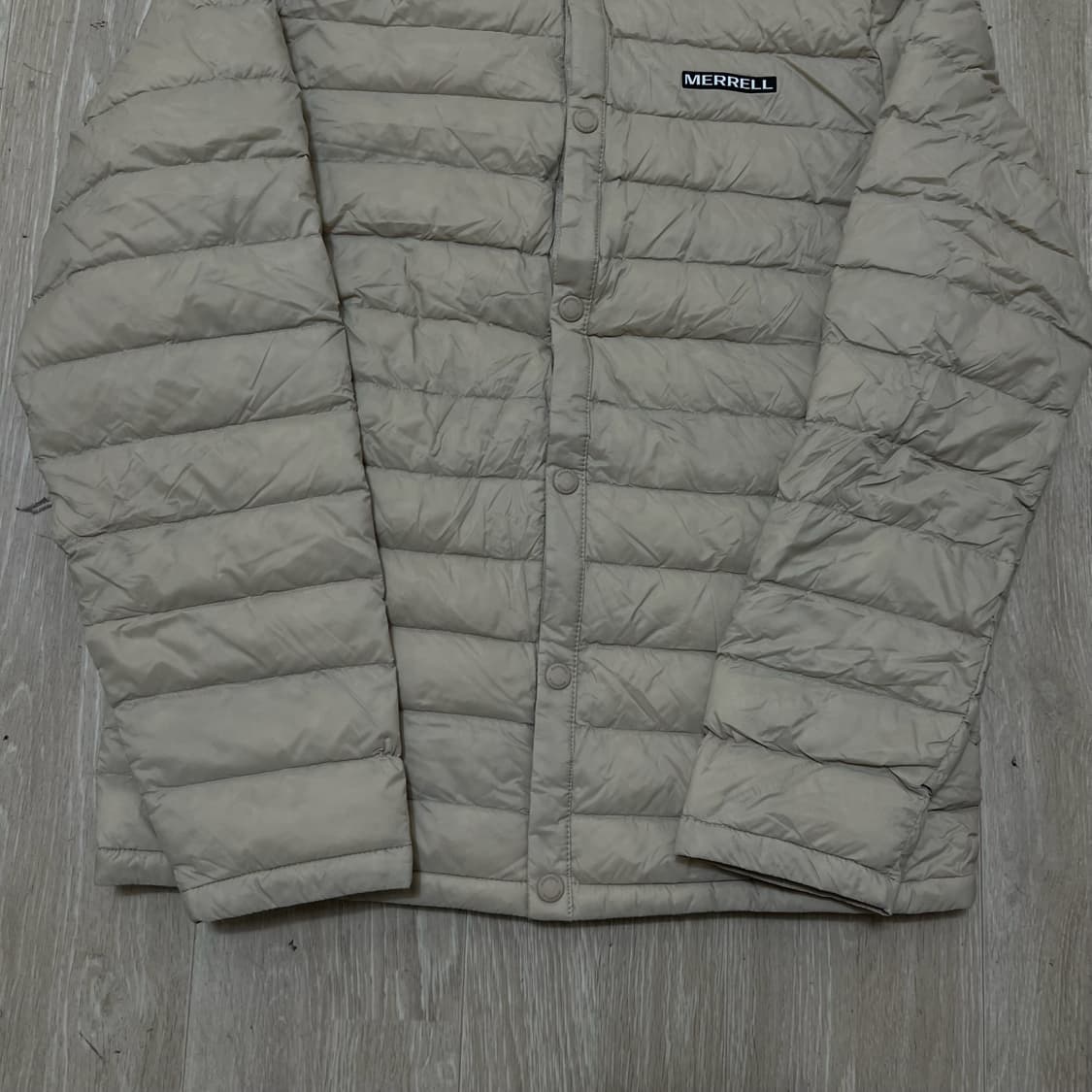 머렐 로고 라이트 구스다운 경량패딩 M/95  상품이미지4