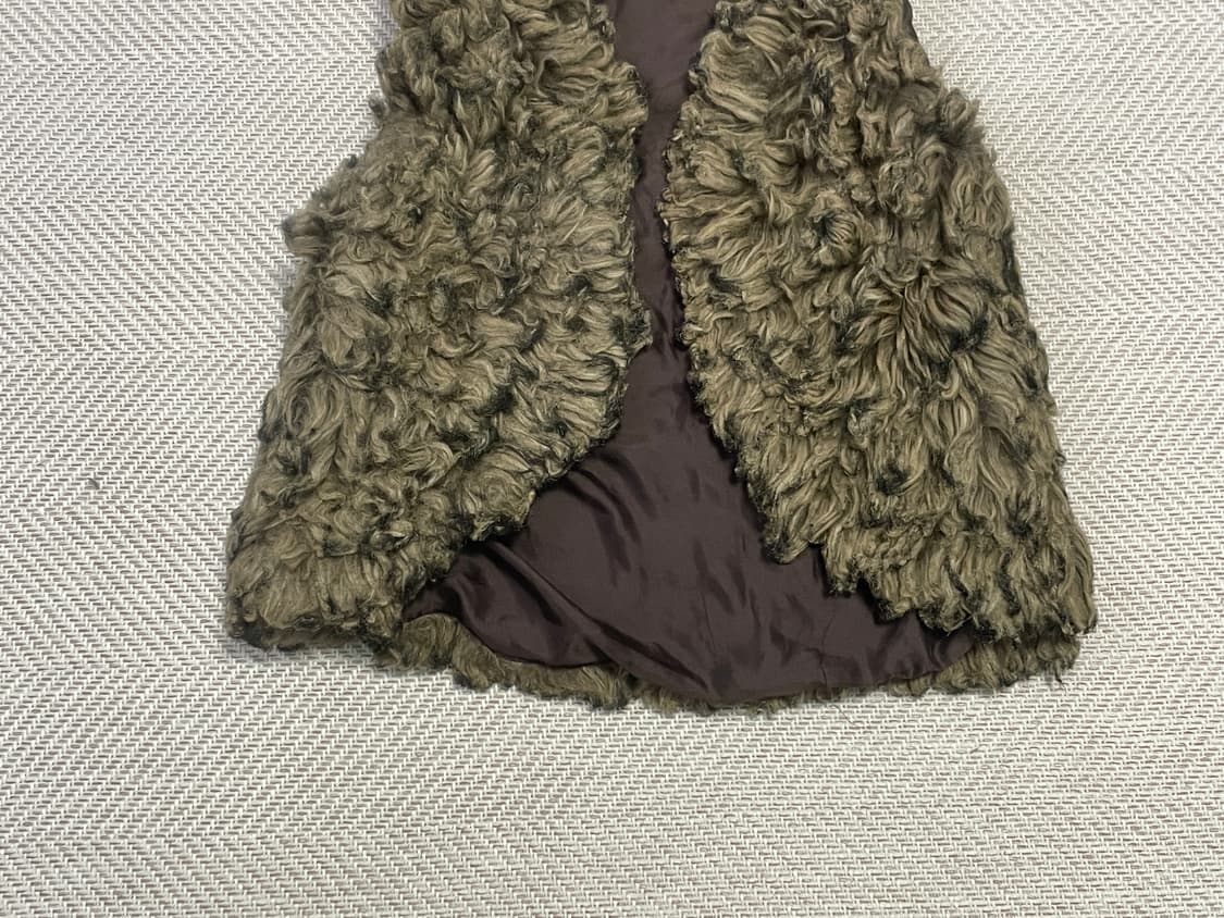 에콜레 텍스처 컬리 보헤미안 퍼 베스트 J03413 상품이미지2