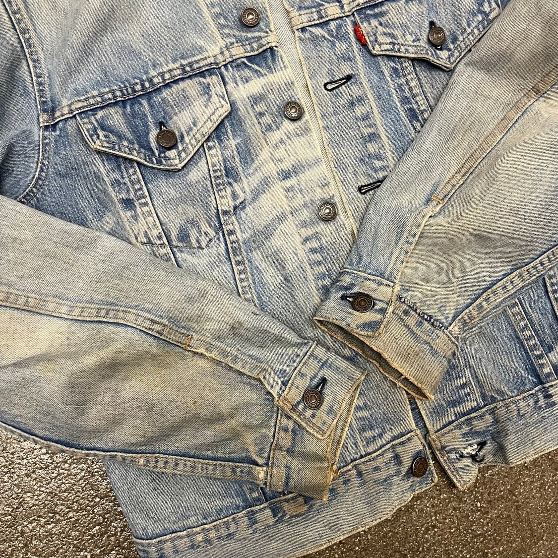 70s Levis 데님 트러커 자켓 (100-105) 상품이미지5