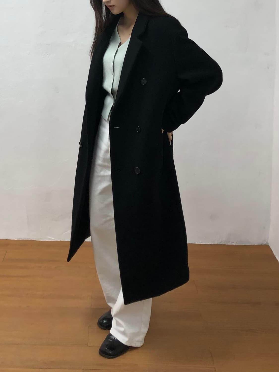 시스템 캐시미어 코트 상품이미지2