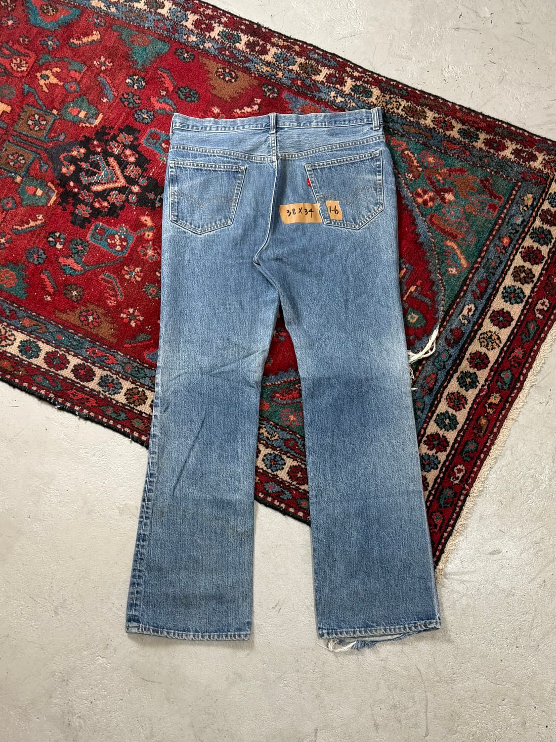 80's USA 빈티지 리바이스 517 오렌지탭 체인스티치 상품이미지4