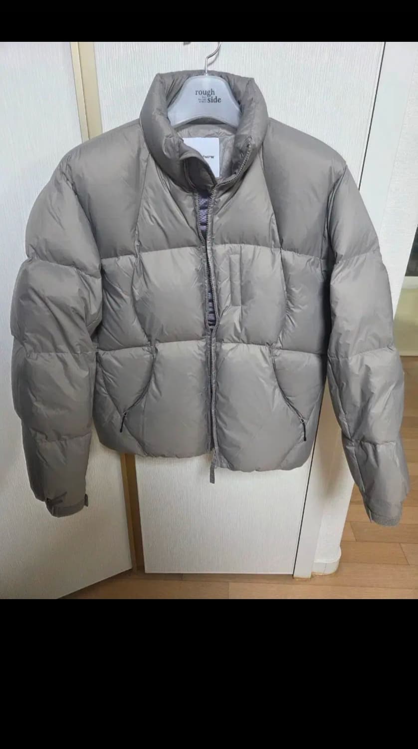 에스피오나지 웨이브 푸퍼다운 숏패딩 스톤그레이 M 상품이미지3