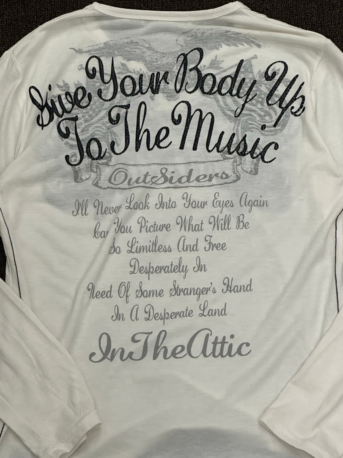 L)IntheAttic 빈티지 자수 레터링 롱슬리브 상품이미지6