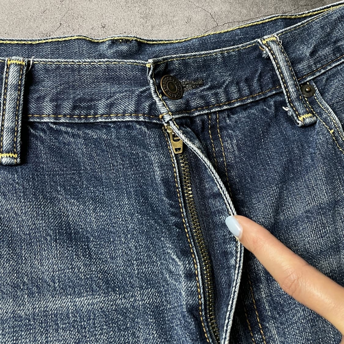 LEVI'S 리바이스569 빈티지 워싱 데님 하프팬츠 A01169 상품이미지3
