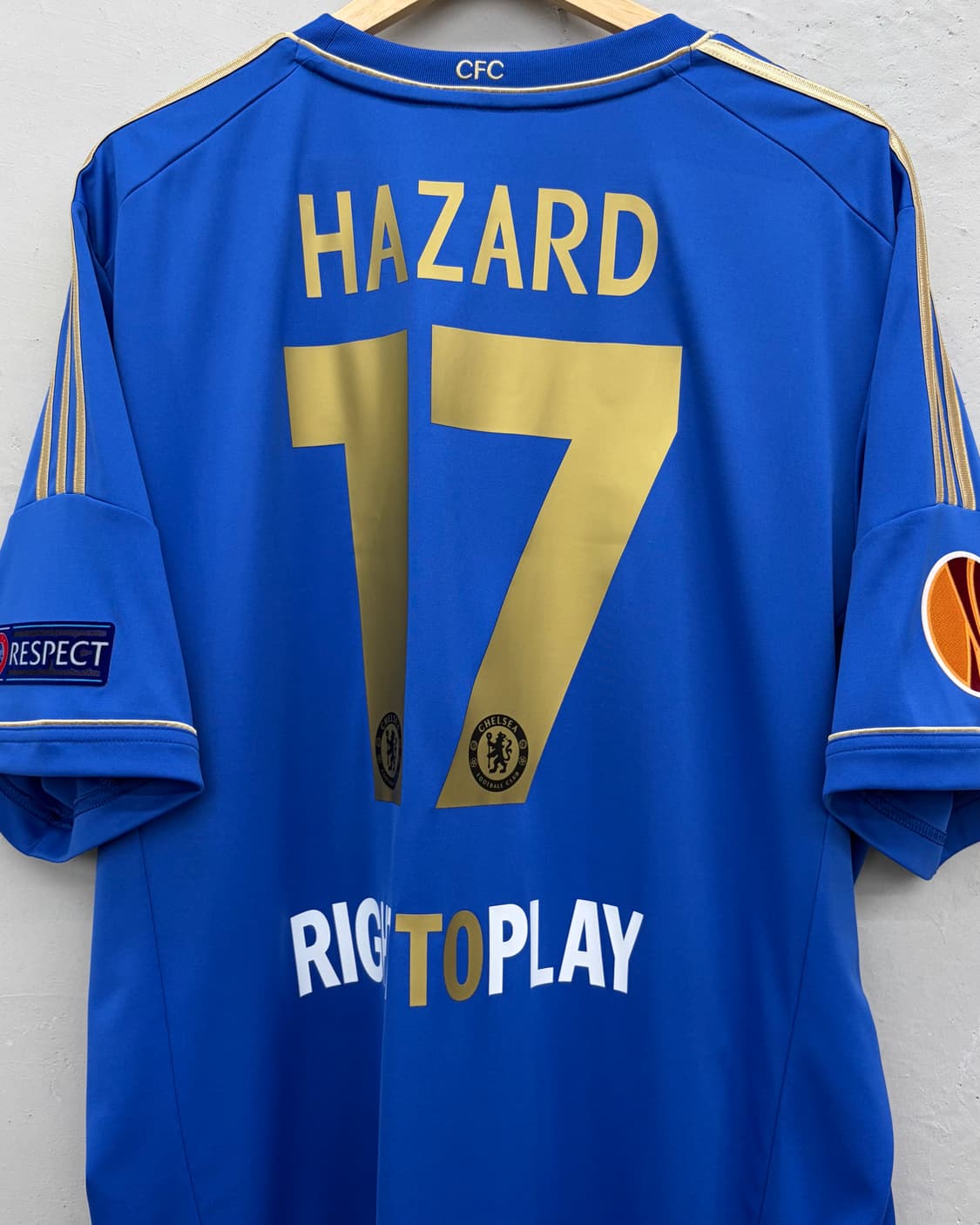 아디다스 12-13 첼시 홈 유로파.ver No.17 에덴 아자르 상품이미지2