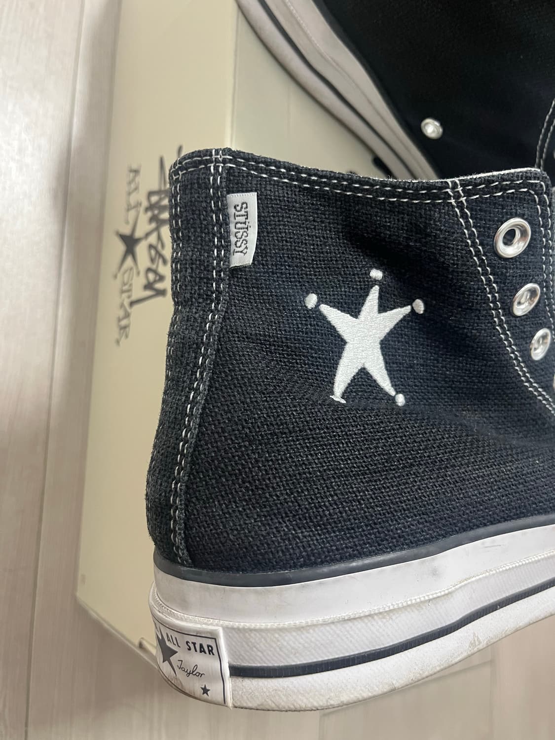 [280] 스투시 X 컨버스 척 70 하이 블랙 상품이미지4