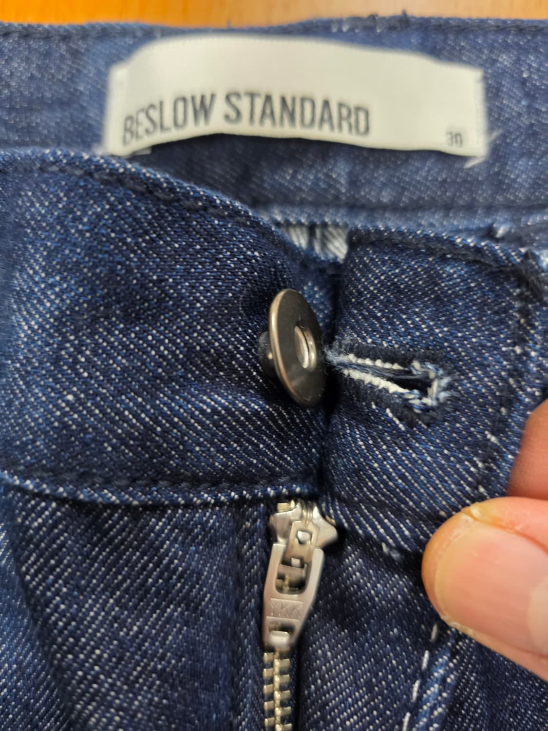 비슬로우 인디고 데님 팬츠 진청 바지 상품이미지2