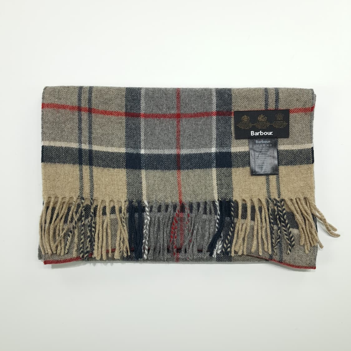 MX245 바버 클래식 타탄체크 램스울 빅사이즈 목도리 머플러 상품이미지6