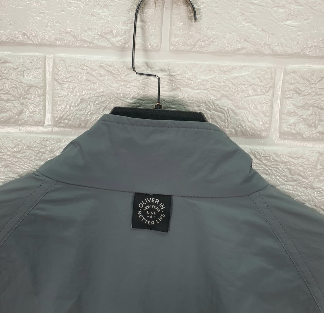 [95]올젠 하이넥 우븐 집업 점퍼 상품이미지5