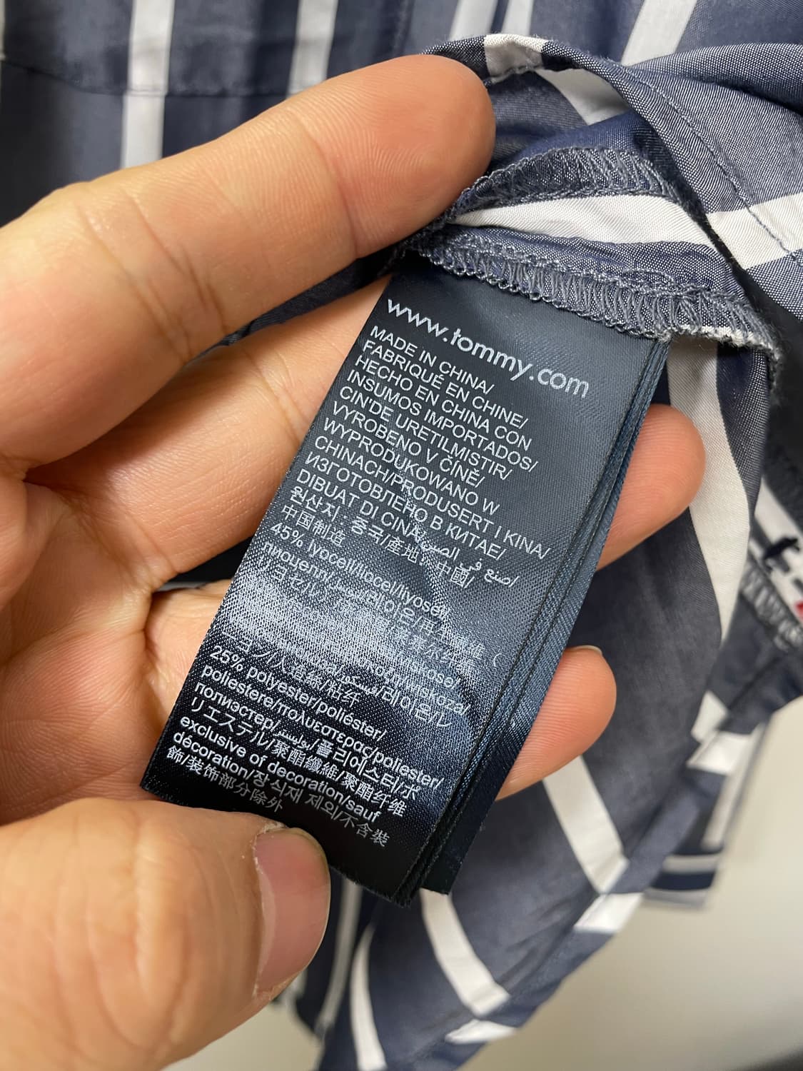 타미힐피거 스트라이프 셔츠 M - S63 상품이미지5