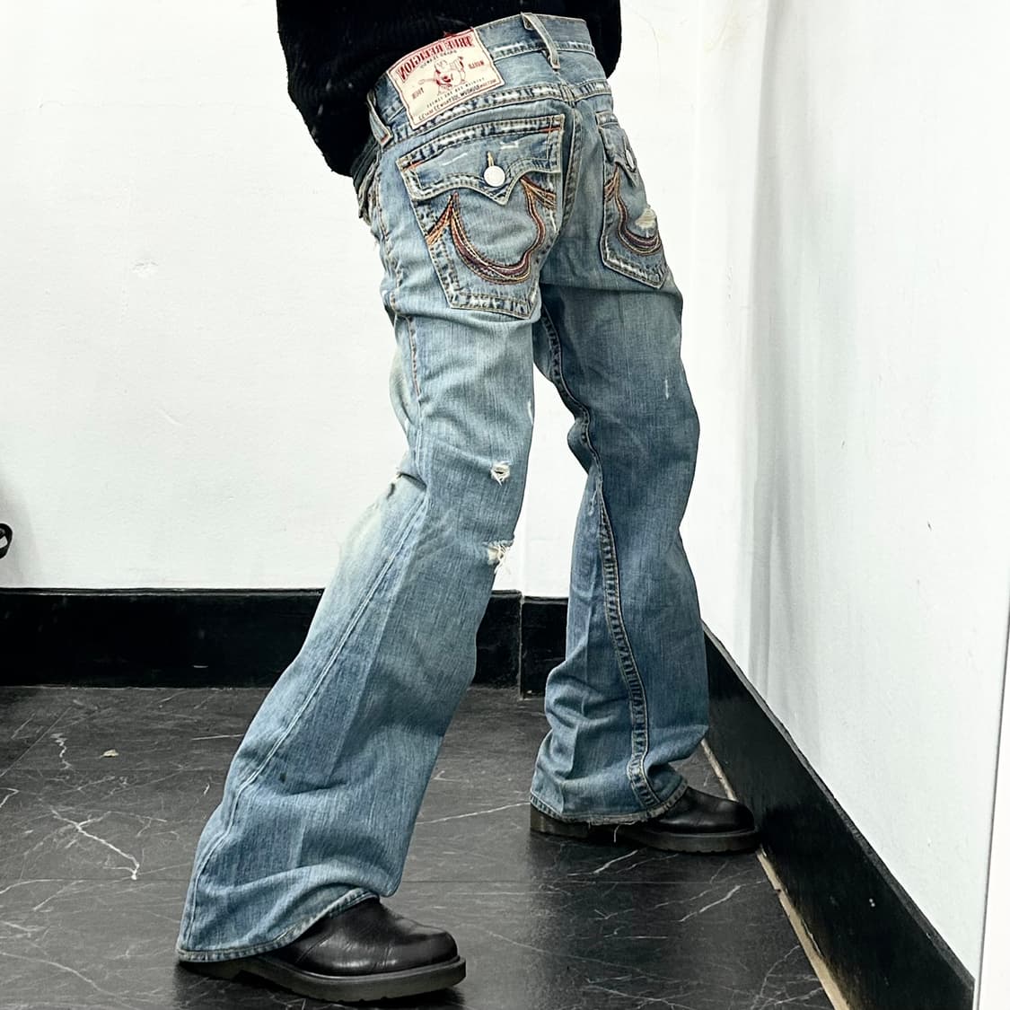 트루릴리전 월드투어 부츠컷 데님 팬츠 상품이미지1