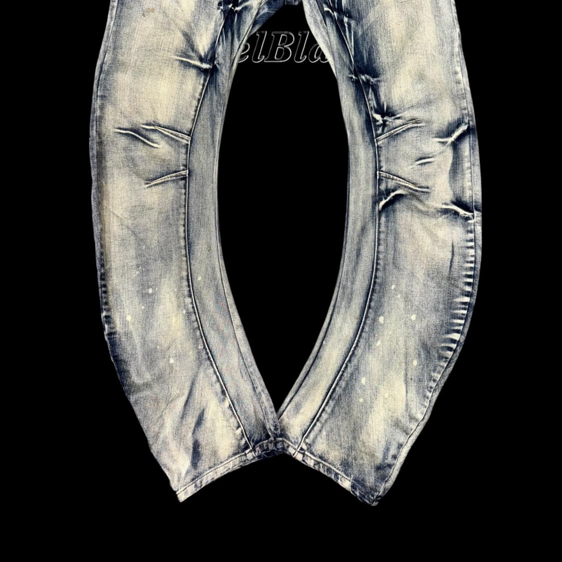 PPFM Curve Washed Denim Leather Zipper 상품이미지6