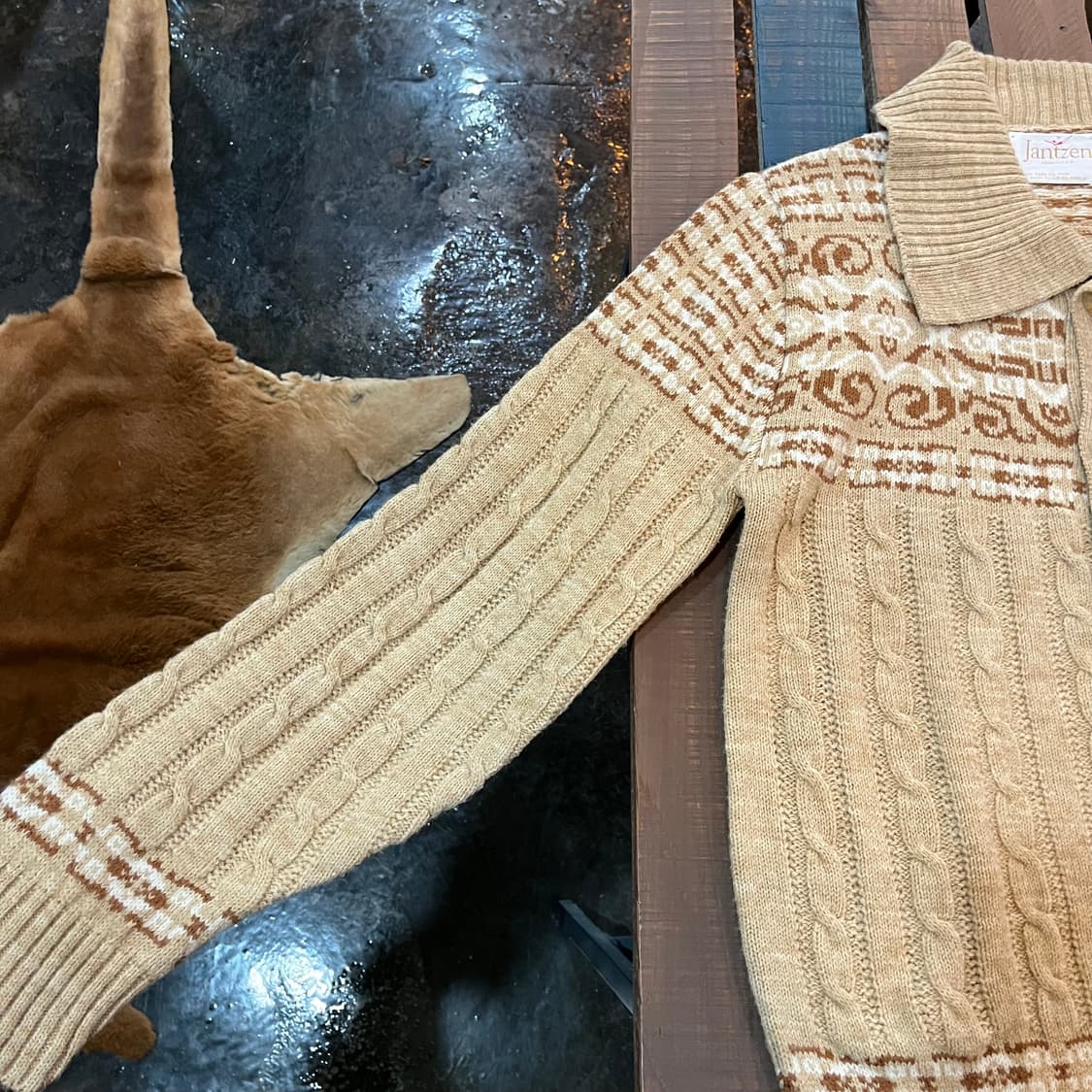 7~80s Jantzen US 빈티지 니트 가디건 상품이미지4