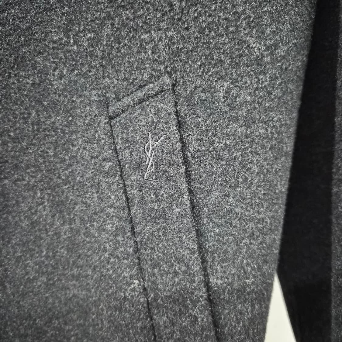입생로랑 빈티지 루즈핏 울 코트 여성 M 상품이미지9