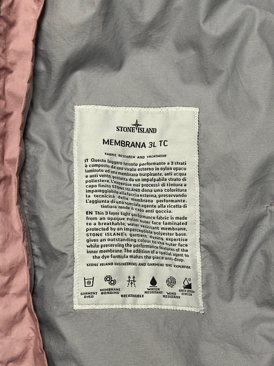 스톤아일랜드 멤브라나 3L tc 자켓 M(100) 국내판 상품이미지2