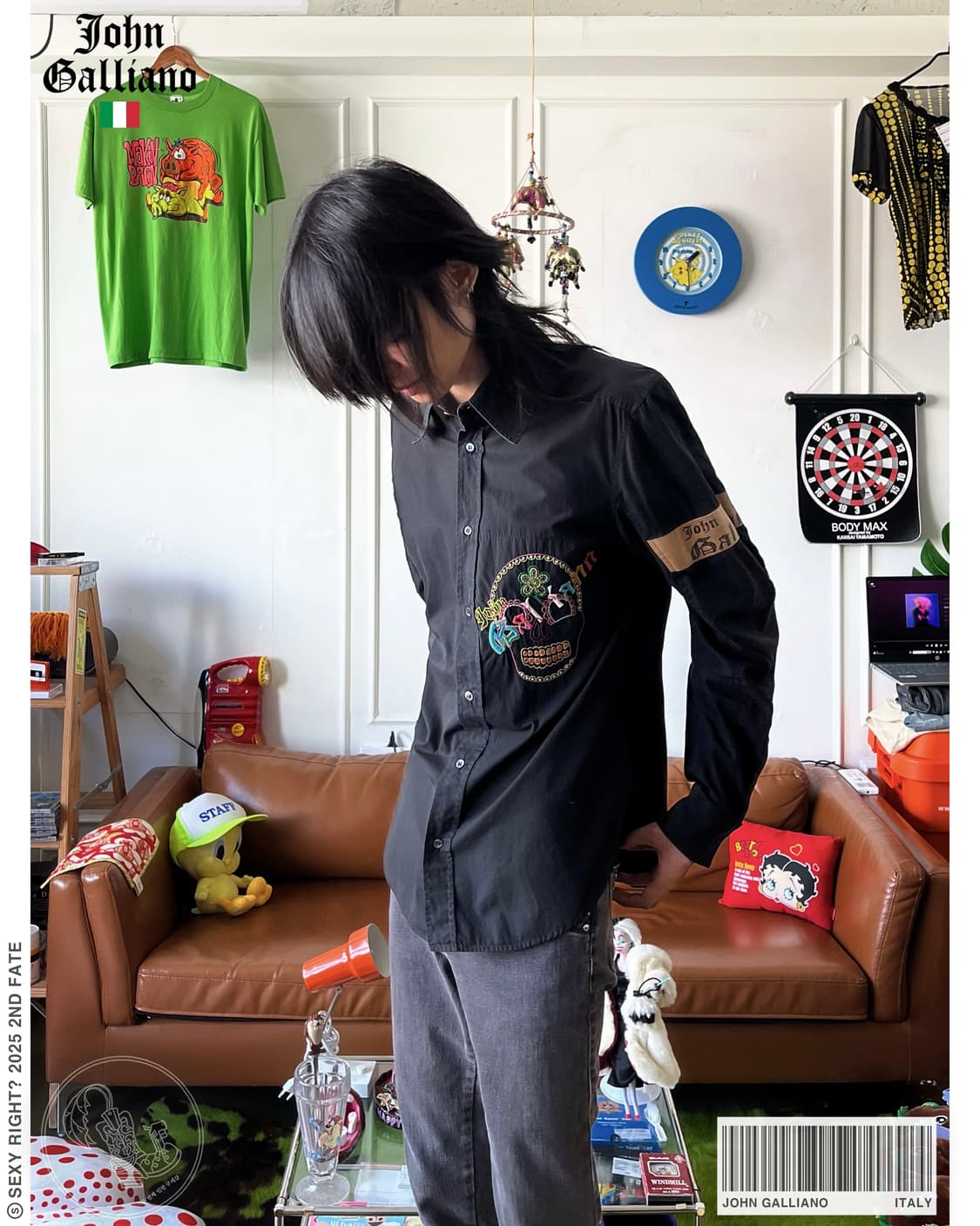 2000s John Galliano Archive Black Shirt 상품이미지1