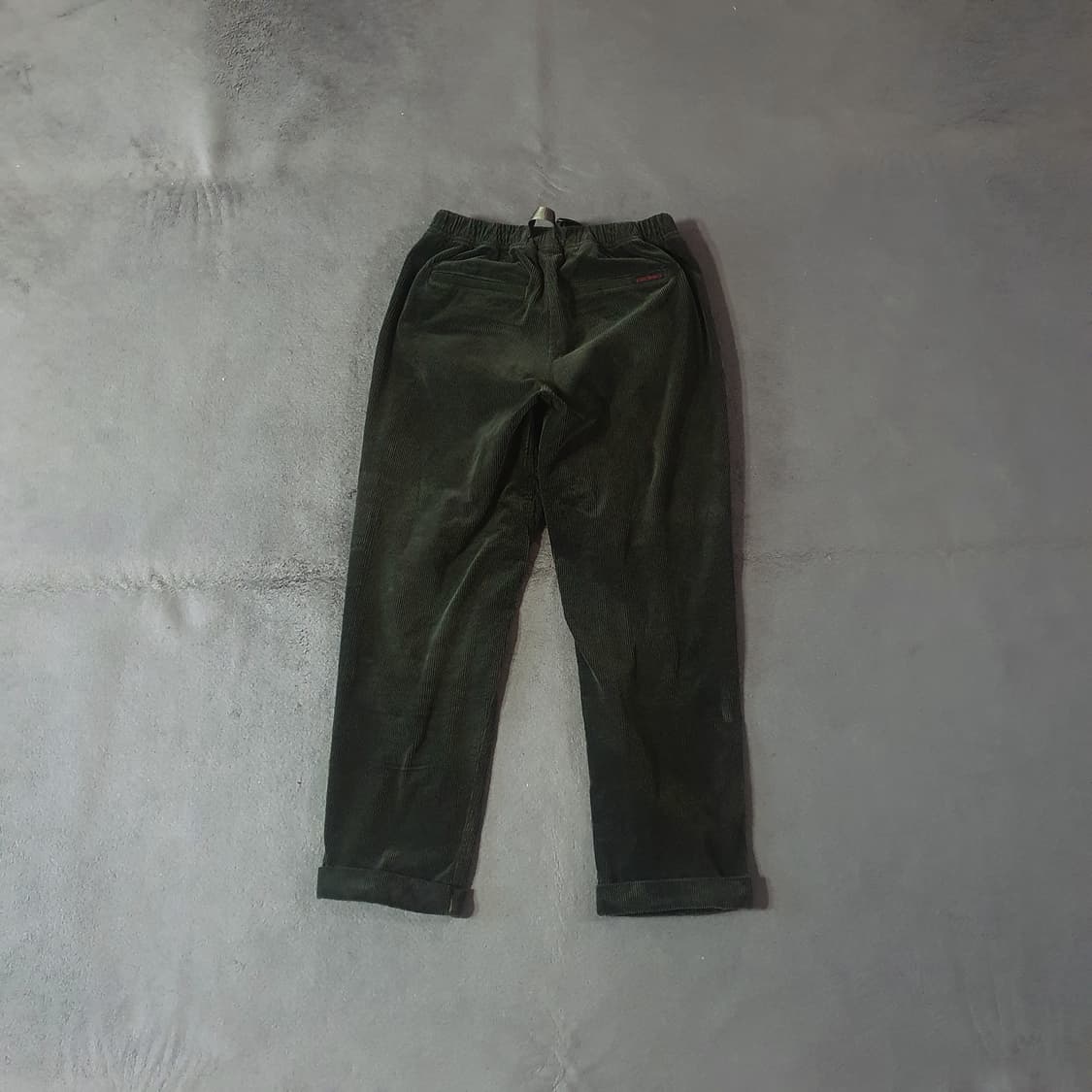 그라미치 테이퍼드 롤업 코듀로이 팬츠 바지 M 카키 상품이미지2