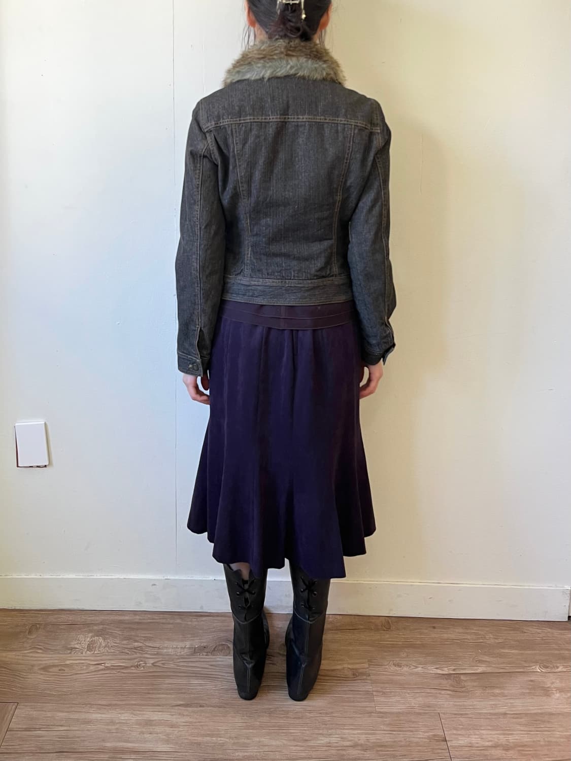 Japan vtg 퍼플 스커트   상품이미지10