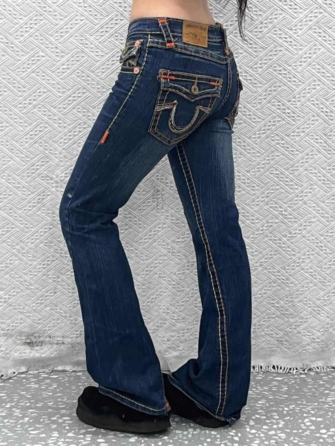 트루릴리전 조이빅티 희귀 Y2K 레트로 데님팬츠 28인치 C11009 상품이미지1