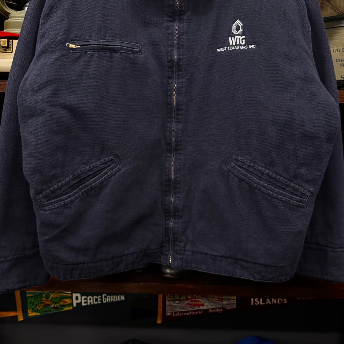 90s 트라이마운틴 퀼팅 라이닝 헤비 캔버스 디트로이트 워크 자켓 상품이미지4