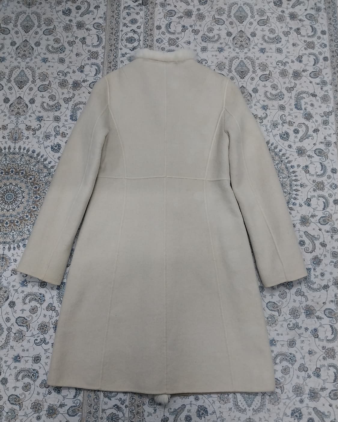 NICE CLAUP 폭스 퍼 무스탕 코트 상품이미지3