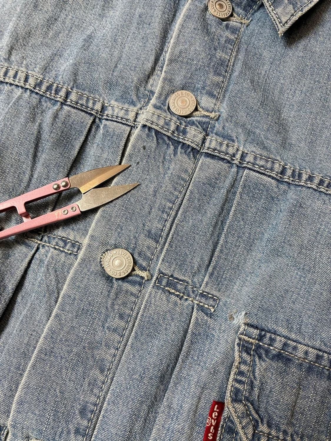 리바이스 1953 타입 2 자켓 미디움 워시 데님 트러커자켓 PN6780 상품이미지5