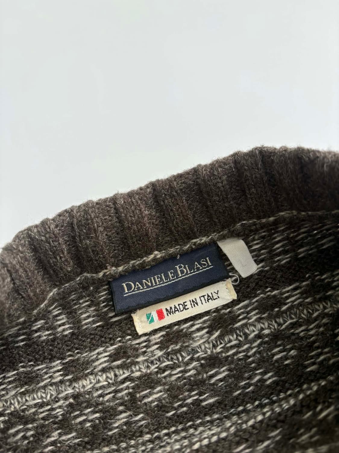 [L] 빈티지 울 패턴 니트 스웨터 madeinitaly 상품이미지4