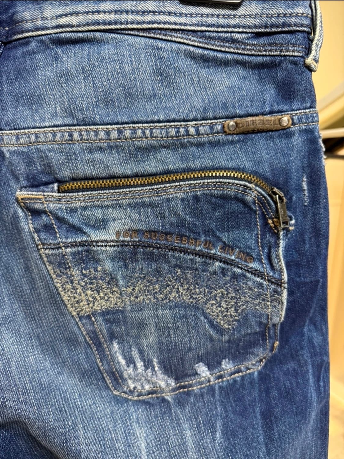 디젤 POIAK 34 데님 팬츠 상품이미지5