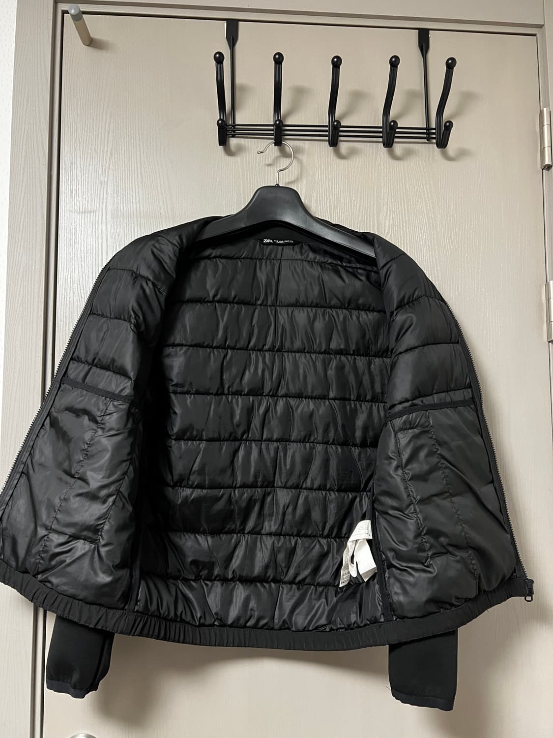 자라 남성 경량 패딩 재킷 블랙 M 상품이미지3