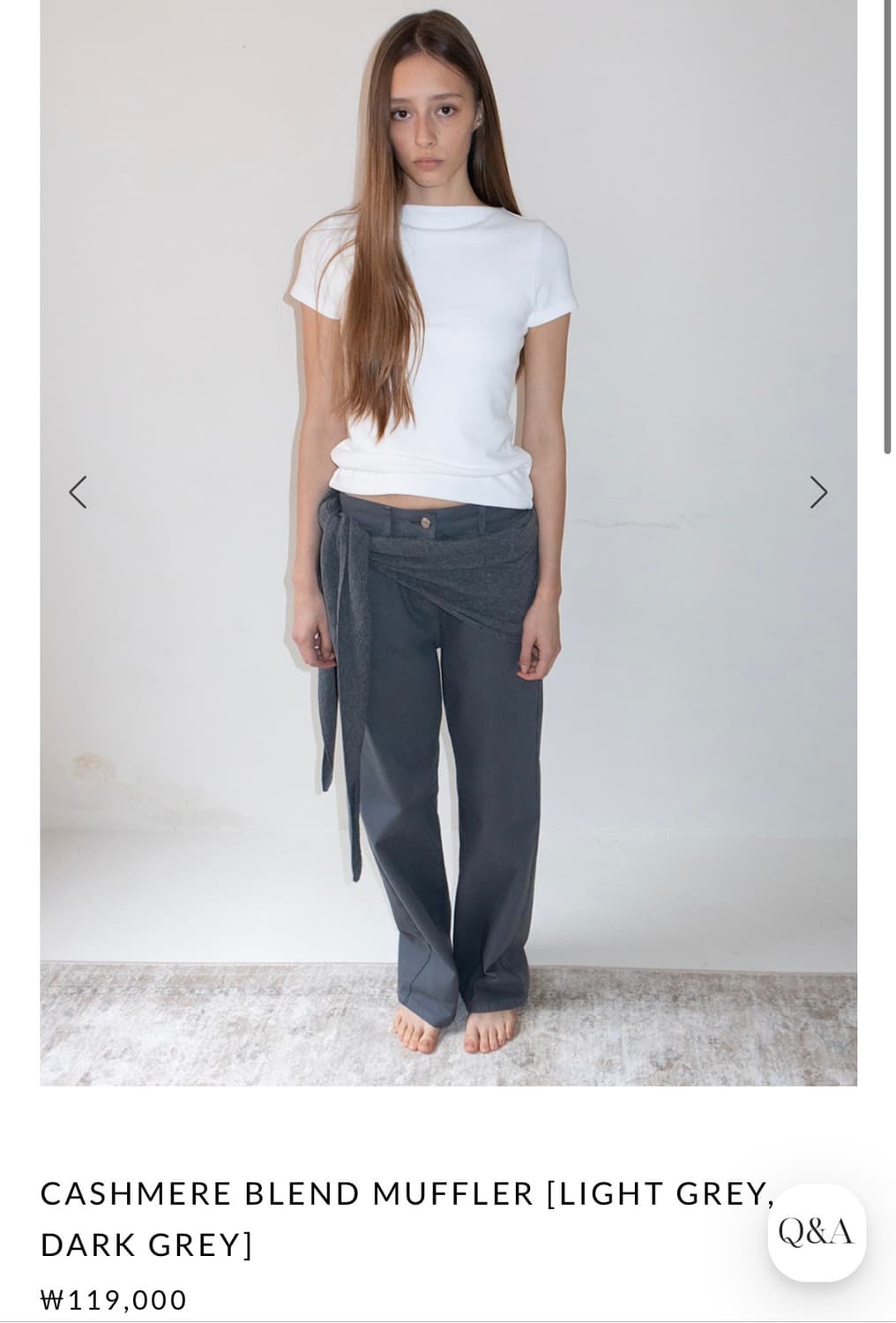 ehre 에레 캐시미어 머플러 상품이미지3