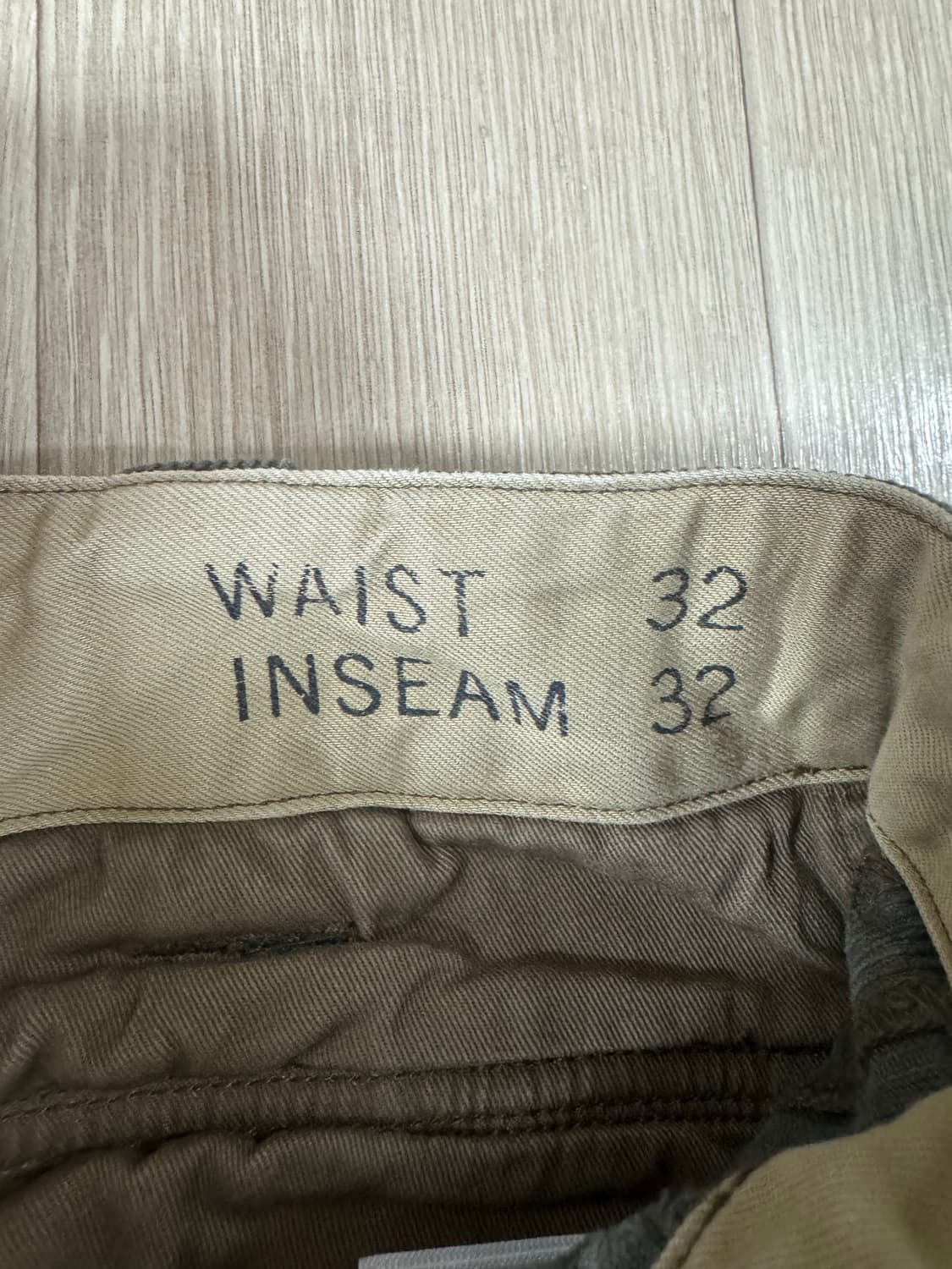 32/32 더블알엘 올리브 코듀로이 카고 바지 상품이미지3