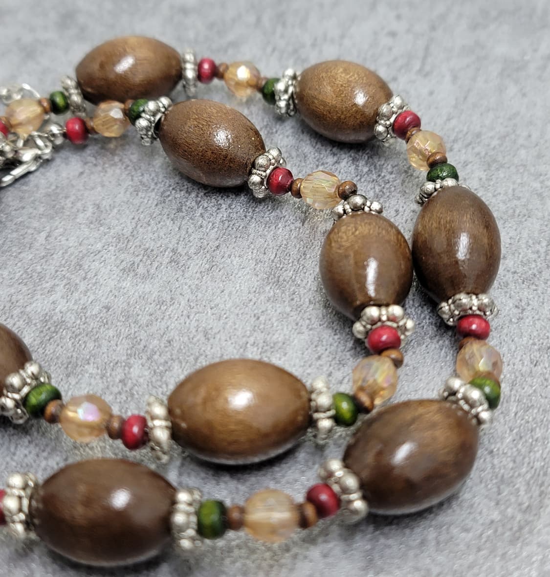 wood vintage necklace 상품이미지4